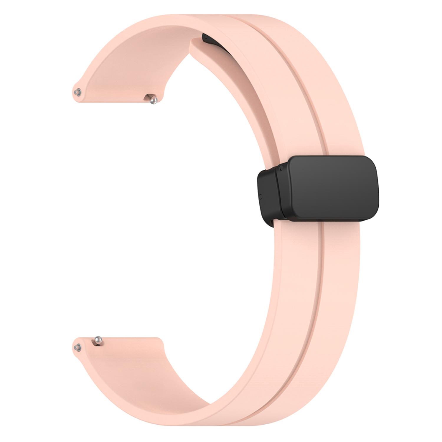 Microsonic Amazfit GTR 2e 47mm Kordon Ribbon Line Pembe Kılıf Marketim