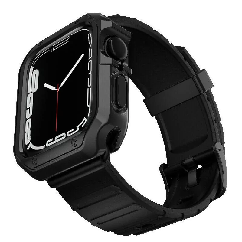 Microsonic Apple Watch Se Mm Kordon Fullbody Quadra Resist Siyah