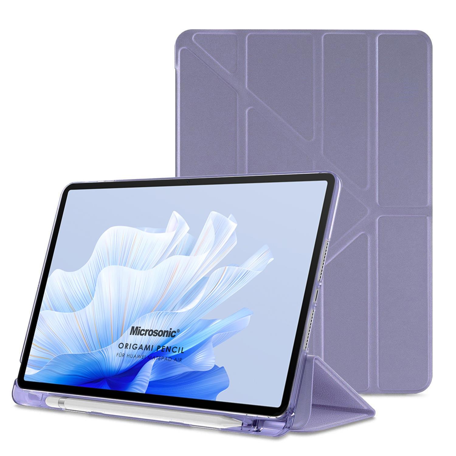 Microsonic Huawei MatePad Air Kılıf Origami Pencil Lila Kılıf Marketim