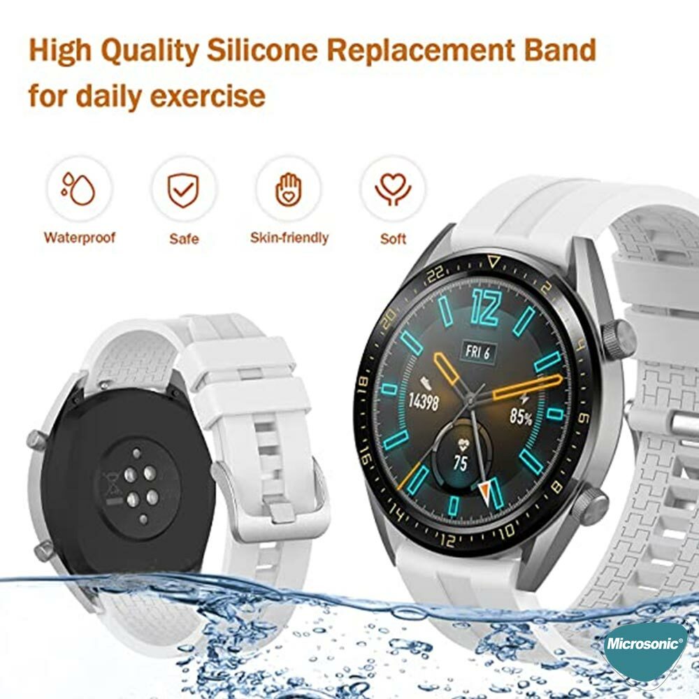 Microsonic Huawei Watch GT2 Pro Rapid Bands Kordon Siyah Kılıf Marketim