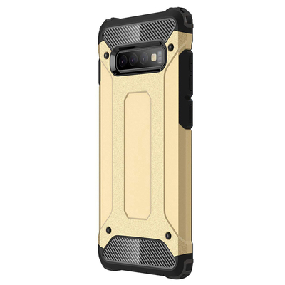 CaseUp Samsung Galaxy S10 Plus Kılıf Tank Gold