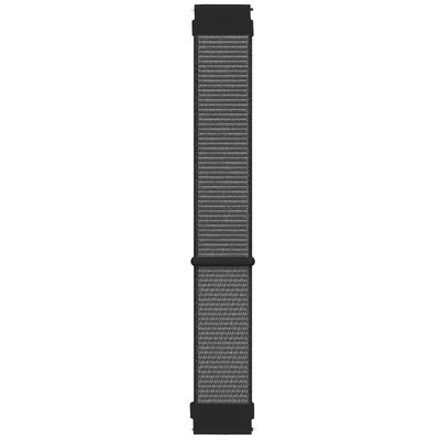 Microsonic Amazfit Active Hasırlı Kordon Woven Sport Loop Gri