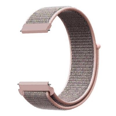 Microsonic Amazfit Active Hasırlı Kordon Woven Sport Loop Rose Gold