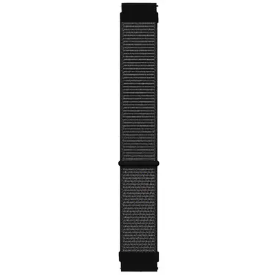 Microsonic Amazfit Active Hasırlı Kordon Woven Sport Loop Siyah