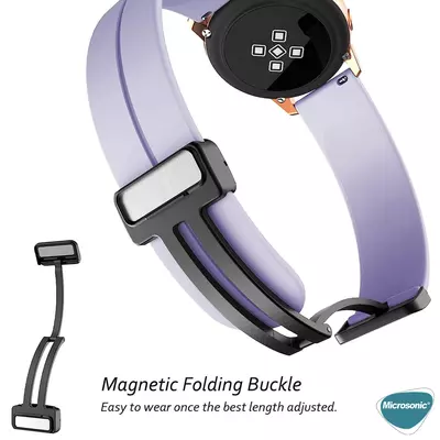 Microsonic Amazfit Balance Kordon Ribbon Line Beyaz