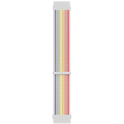 Microsonic Amazfit Bip 3 Hasırlı Kordon Woven Sport Loop Pride Edition