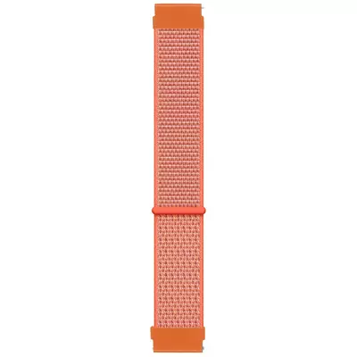 Microsonic Amazfit Bip 3 Pro Hasırlı Kordon Woven Sport Loop Turuncu