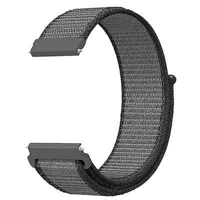 Microsonic Amazfit Bip 5 Hasırlı Kordon Woven Sport Loop Gri