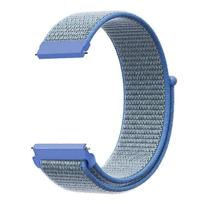 Microsonic Amazfit Bip U Pro Hasırlı Kordon Woven Sport Loop Mavi