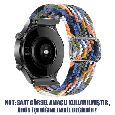 Microsonic Amazfit Cheetah Pro Kordon Braided Loop Band Renkli