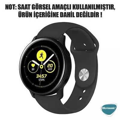 Microsonic Amazfit Cheetah (Round) Silicone Sport Band Beyaz