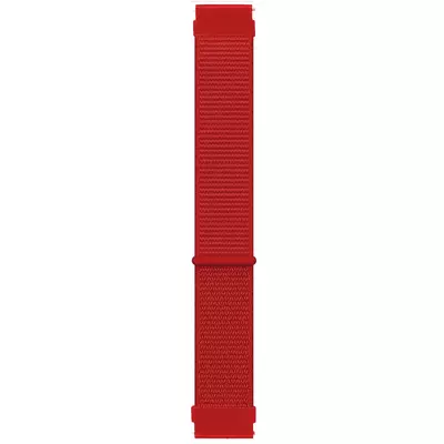 Microsonic Amazfit Cheetat (Square) Hasırlı Kordon Woven Sport Loop Kırmızı