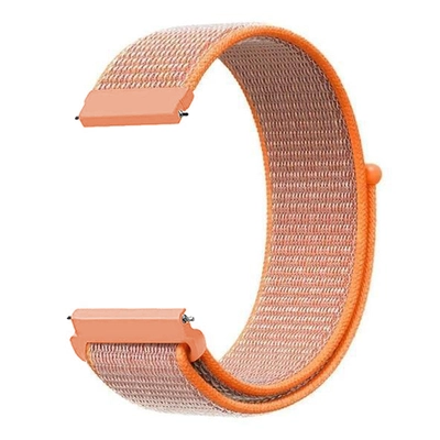 Microsonic Amazfit Cheetat (Square) Hasırlı Kordon Woven Sport Loop Turuncu