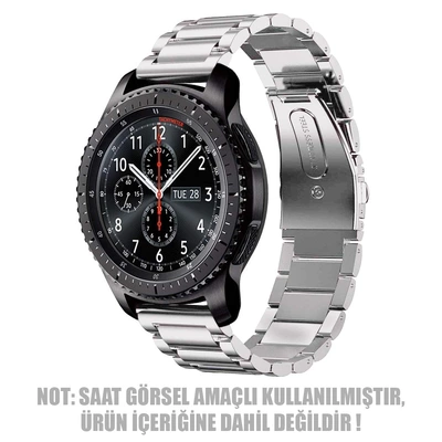 Microsonic Amazfit GTR 2 Sport 47mm Metal Stainless Steel Kordon Gümüş