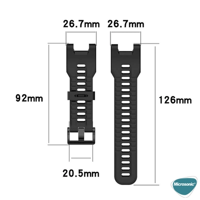 Microsonic Amazfit T-Rex Pro Kordon Silicone Sport Band Lacivert