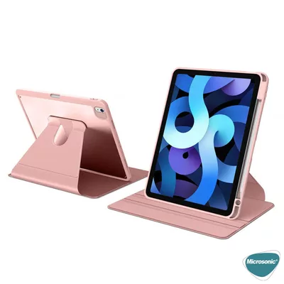 Microsonic Apple iPad Air 11 2024 Kılıf (A2902-A2903) Regal Folio Pembe