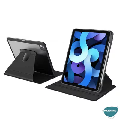 Microsonic Apple iPad Air 11 2024 Kılıf (A2902-A2903) Regal Folio Siyah