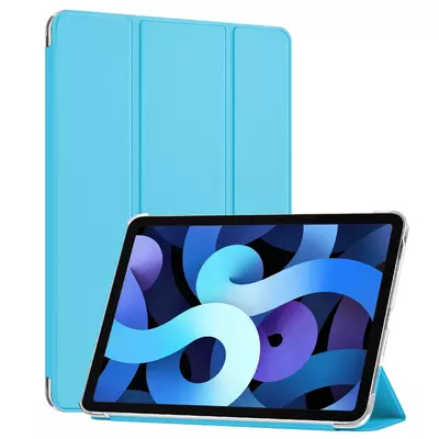 Microsonic Apple iPad Air 11 2024 Kılıf (A2902-A2903) Slim Translucent Back Smart Cover Mavi