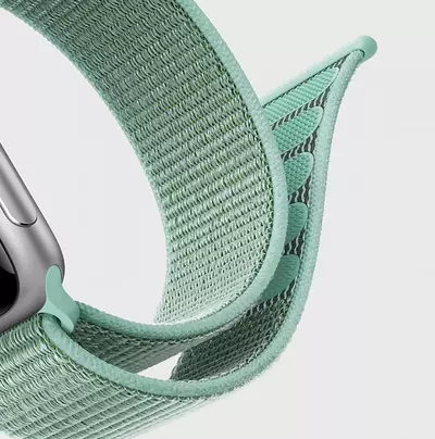 Microsonic Apple Watch Series 8 41mm Hasırlı Kordon Woven Fransa International Collection Spor Loop