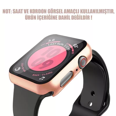 Microsonic Apple Watch Series 9 41mm Kılıf Matte Premium Slim WatchBand Rose Gold