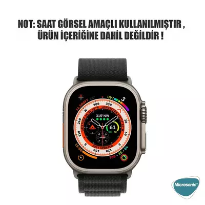 Microsonic Apple Watch Series 9 41mm Kordon Alpine Loop Siyah