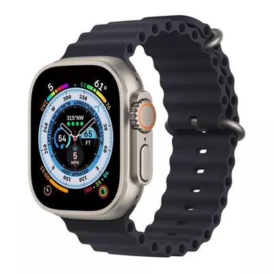 Microsonic Apple Watch Series 9 41mm Kordon Ocean Band Lacivert