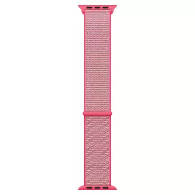 Microsonic Apple Watch Series 9 45mm Hasırlı Kordon Woven Sport Loop Pembe