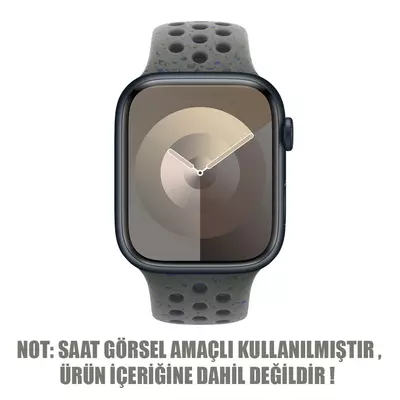 Microsonic Apple Watch Series 9 45mm Kordon Flame Sport Band Yeşil