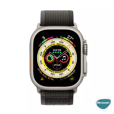 Microsonic Apple Watch Ultra 2 Kordon Trail Loop Kahverengi