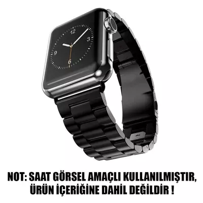 Microsonic Apple Watch Ultra 2 Metal Stainless Steel Kordon Siyah