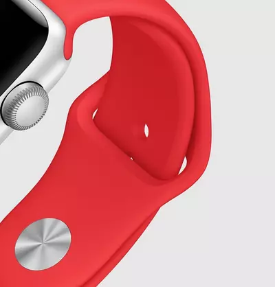 Microsonic Apple Watch Ultra 2 Silikon Kordon Kırmızı