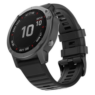 Microsonic Garmin Fenix 7X Kordon Quick Fit Strap Band Siyah