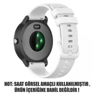 Microsonic Garmin Venu 3S Kordon, Silicone Sport Band Beyaz