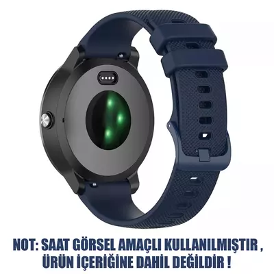 Microsonic Garmin Venu 3S Kordon, Silicone Sport Band Lacivert