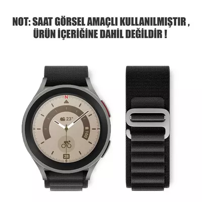 Microsonic Garmin Vivomove HR Kordon Alpine Loop Siyah