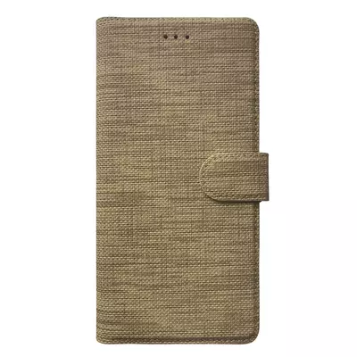 Microsonic General Mobile GM8 Go Kılıf Fabric Book Wallet Gold