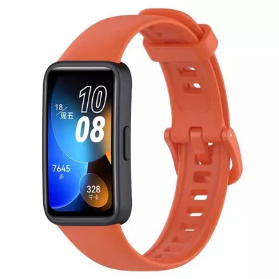 Microsonic Huawei Band 9 Kordon, Silicone Sport Band Turuncu