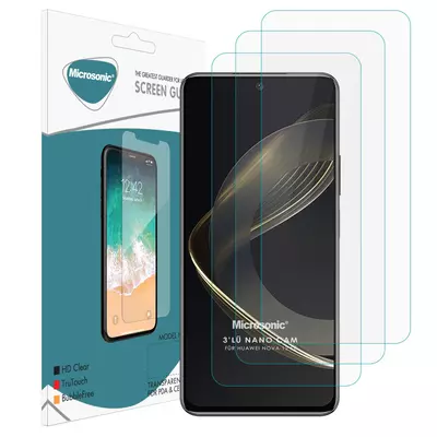 Microsonic Huawei Nova 12 SE Screen Protector Nano Glass Cam Ekran Koruyucu (3`lü Paket)