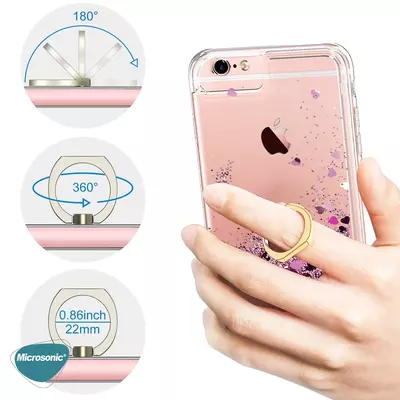 Microsonic Huawei Nova 9 Kılıf Glitter Liquid Holder Pembe