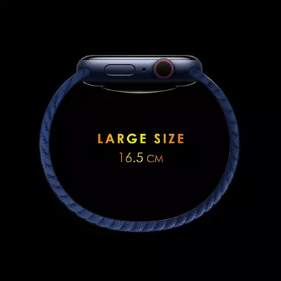 Microsonic Huawei Watch GT 3 Pro 46mm Titanyum Kordon, (Large Size, 165mm) Braided Solo Loop Band Kırmızı
