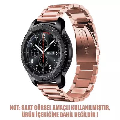 Microsonic Huawei Watch GT 3 Pro 46mm Titanyum Metal Stainless Steel Kordon Rose Gold