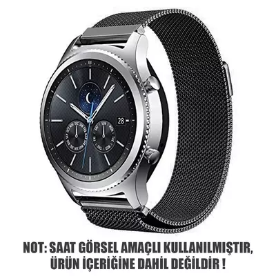 Microsonic Huawei Watch GT 3 Pro 46mm Titanyum Milanese Loop Kordon Siyah