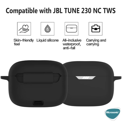 Microsonic JBL Tune 230NC Mat Silikon Kılıf Kırmızı