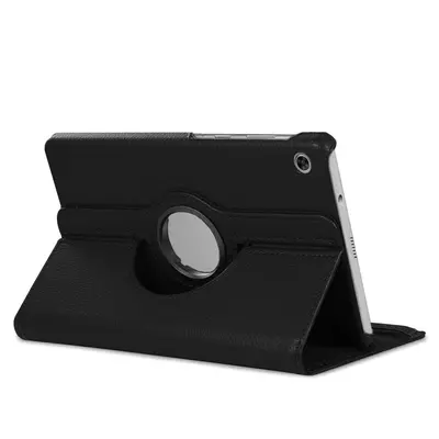 Microsonic Lenovo Tab M10 TB-X505F 10.1` Kılıf, (ZA4G0072TR) 360 Rotating Stand Deri Siyah