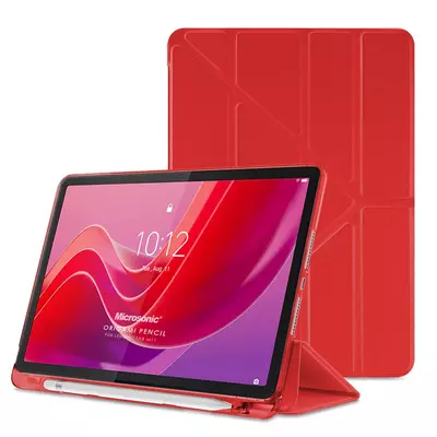 Microsonic Lenovo Tab M11 Kılıf Origami Pencil Kırmızı