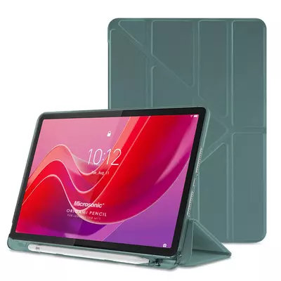 Microsonic Lenovo Tab M11 Kılıf Origami Pencil Koyu Yeşil