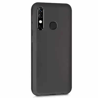 Microsonic Matte Silicone Infinix Hot 8 Kılıf Siyah