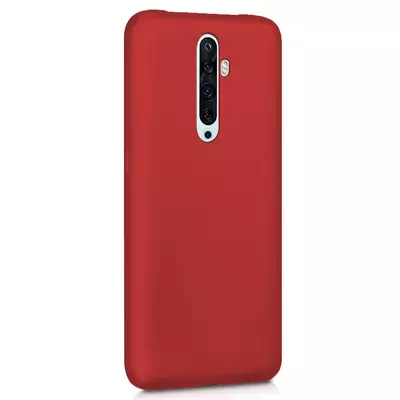 Microsonic Matte Silicone Oppo Reno 2Z Kılıf Kırmızı