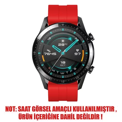 Microsonic OnePlus Watch Kordon, Silicone RapidBands Kırmızı
