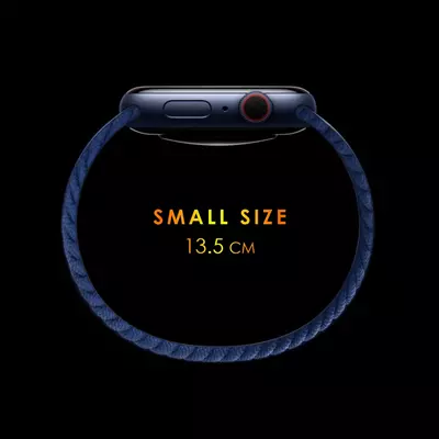 Microsonic OnePlus Watch Kordon, (Small Size, 135mm) Braided Solo Loop Band Lacivert
